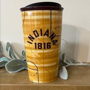 Starbucks Indiana Basketball 1816 Ceramic 12 oz. Tumbler VGC